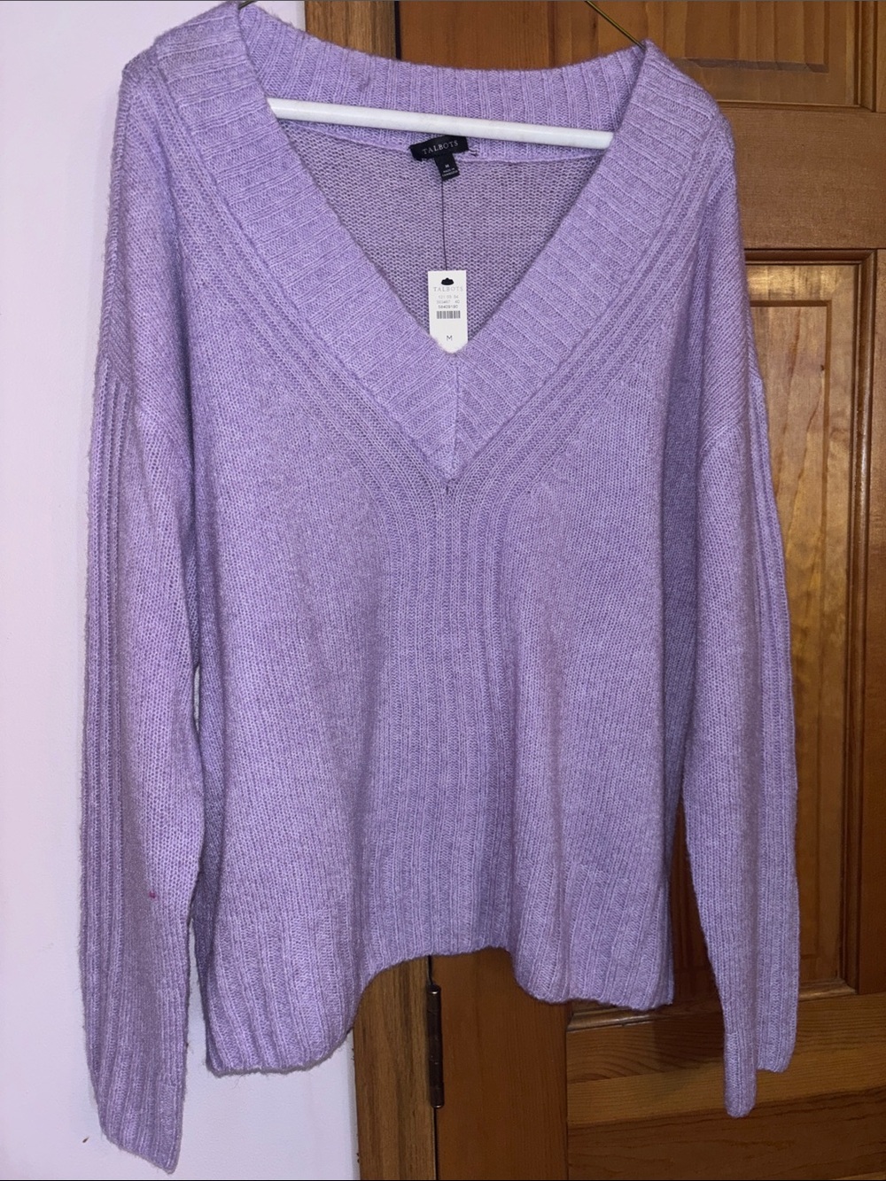 Talbots V-Neck Lavender Sweater